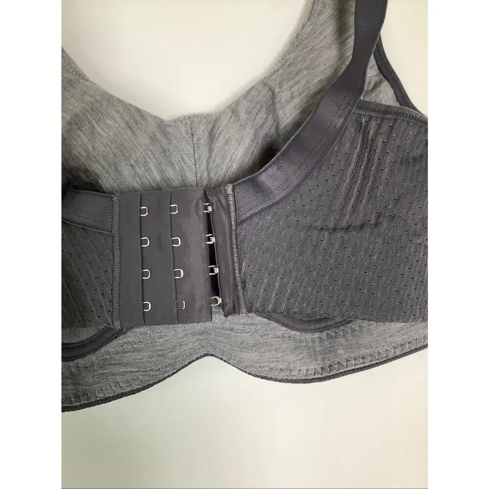 Anita Active Women's 40B Gray PanAlp Wool Firm Support Softcup Sports Bra C12-4